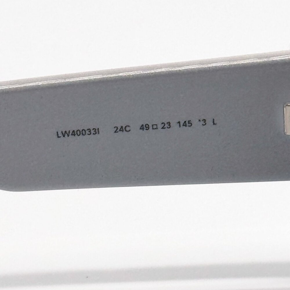 NEW LOEWE SUNGLASSES LW40033I 24C SILVER UNISEX EYEWEAR - Picture 8 of 10